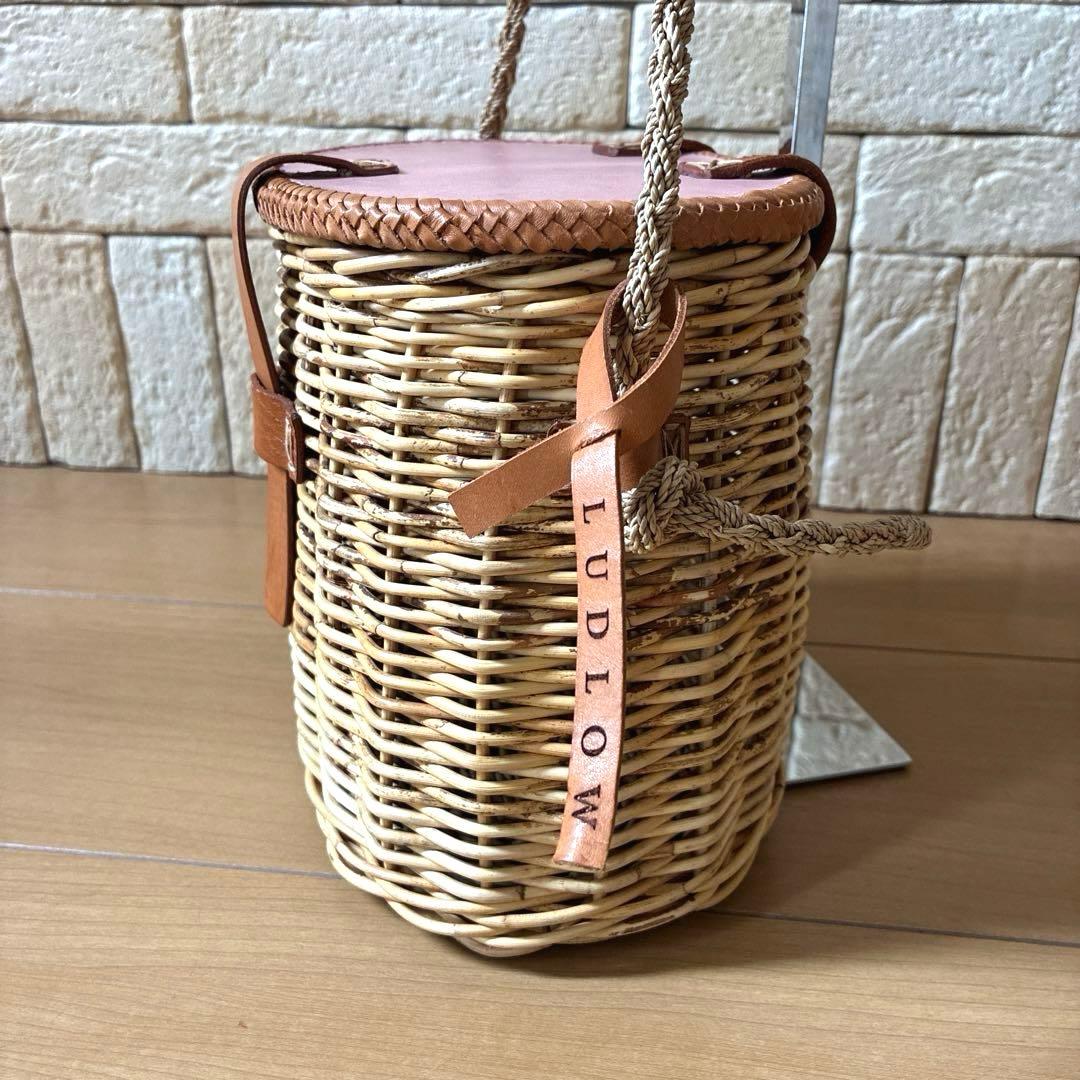 LUDLOW ラドロー ラタンポシェット 本革蓋限定コレクション
