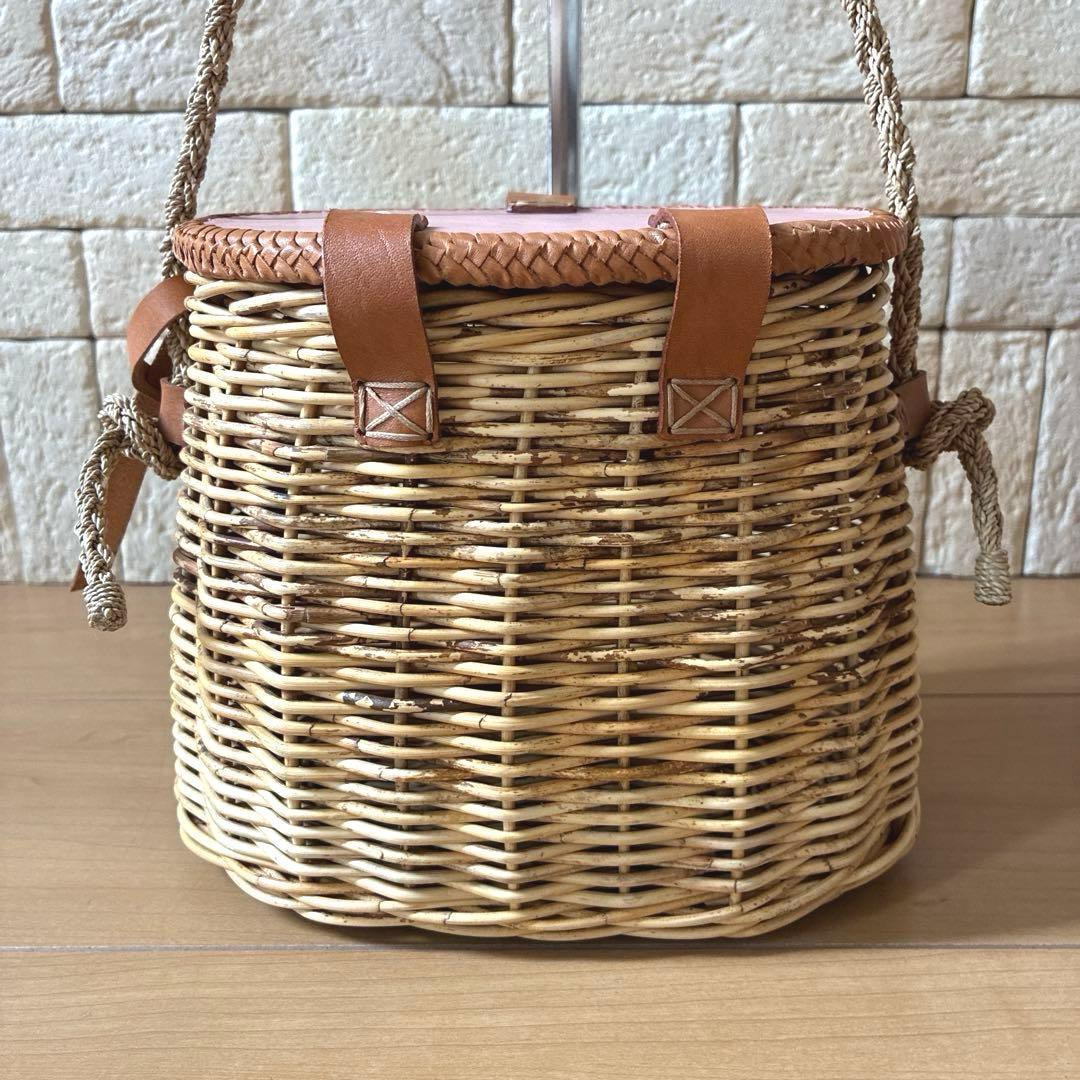 LUDLOW ラドロー ラタンポシェット 本革蓋限定コレクション