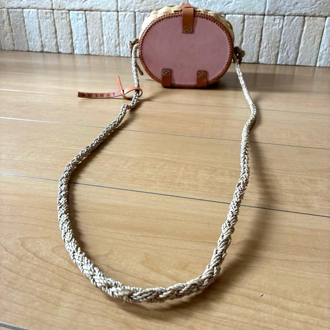 LUDLOW ラドロー ラタンポシェット 本革蓋限定コレクション