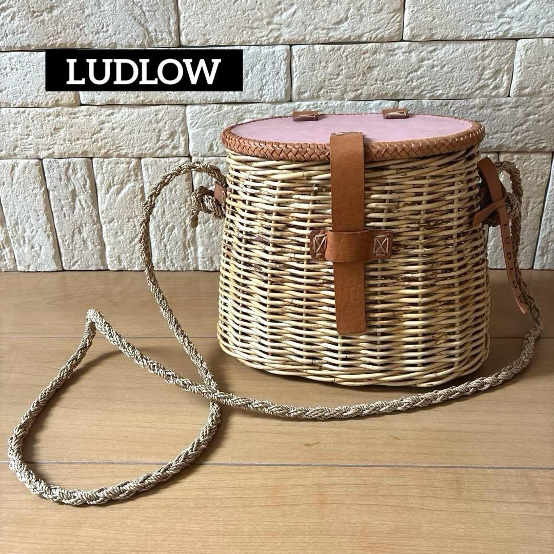 LUDLOW ラドロー ラタンポシェット 本革蓋限定コレクション