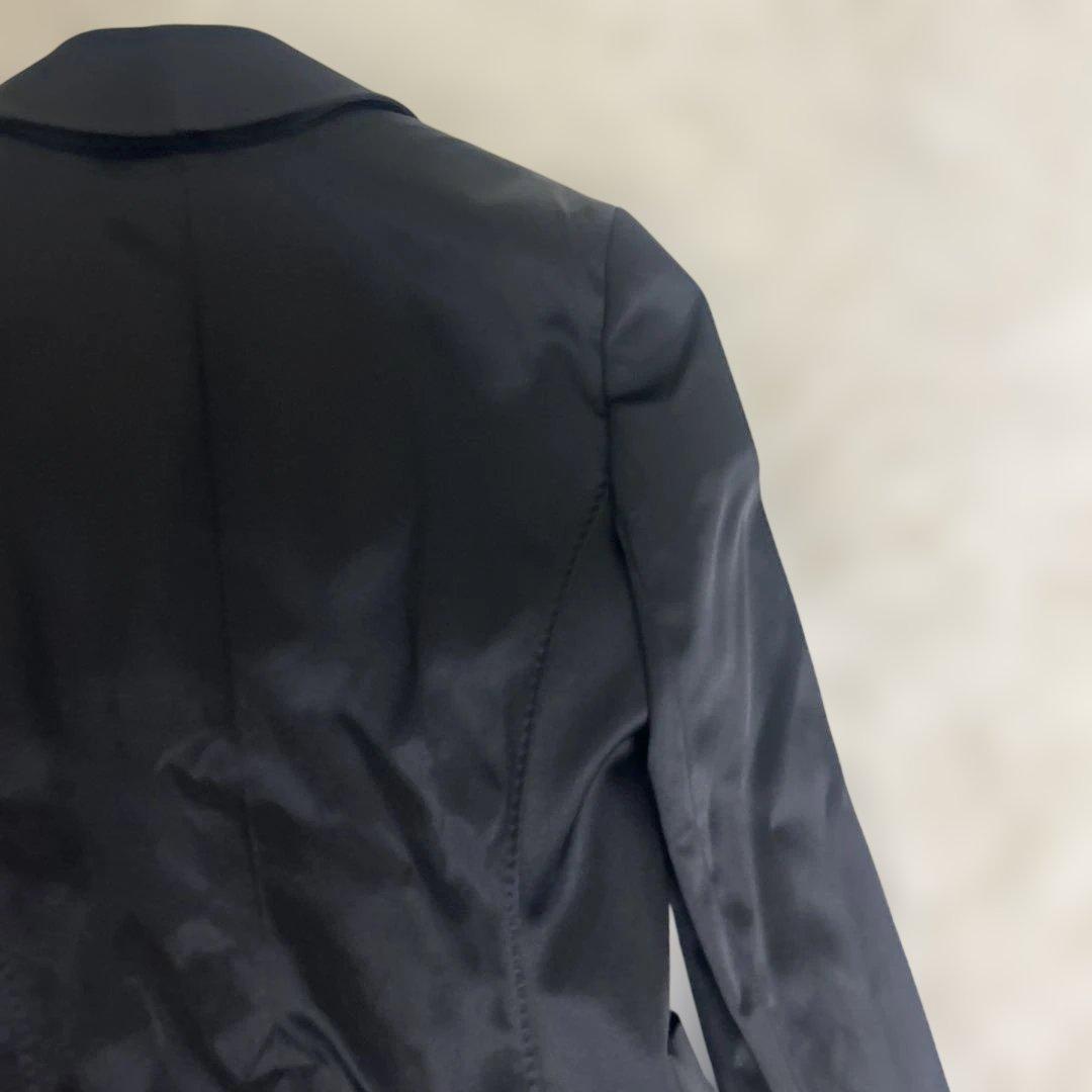 【未使用】theory セオリー テーラードジャケット 光沢　ストレッチ　黒