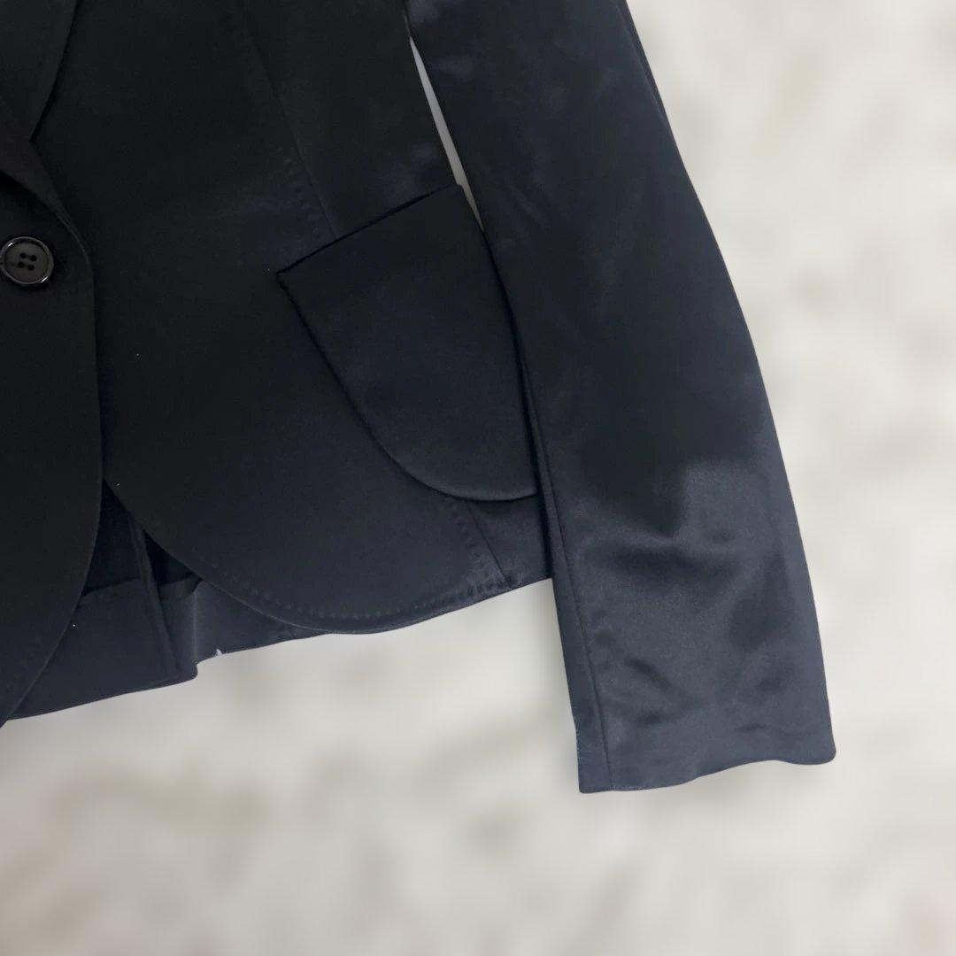 【未使用】theory セオリー テーラードジャケット 光沢　ストレッチ　黒