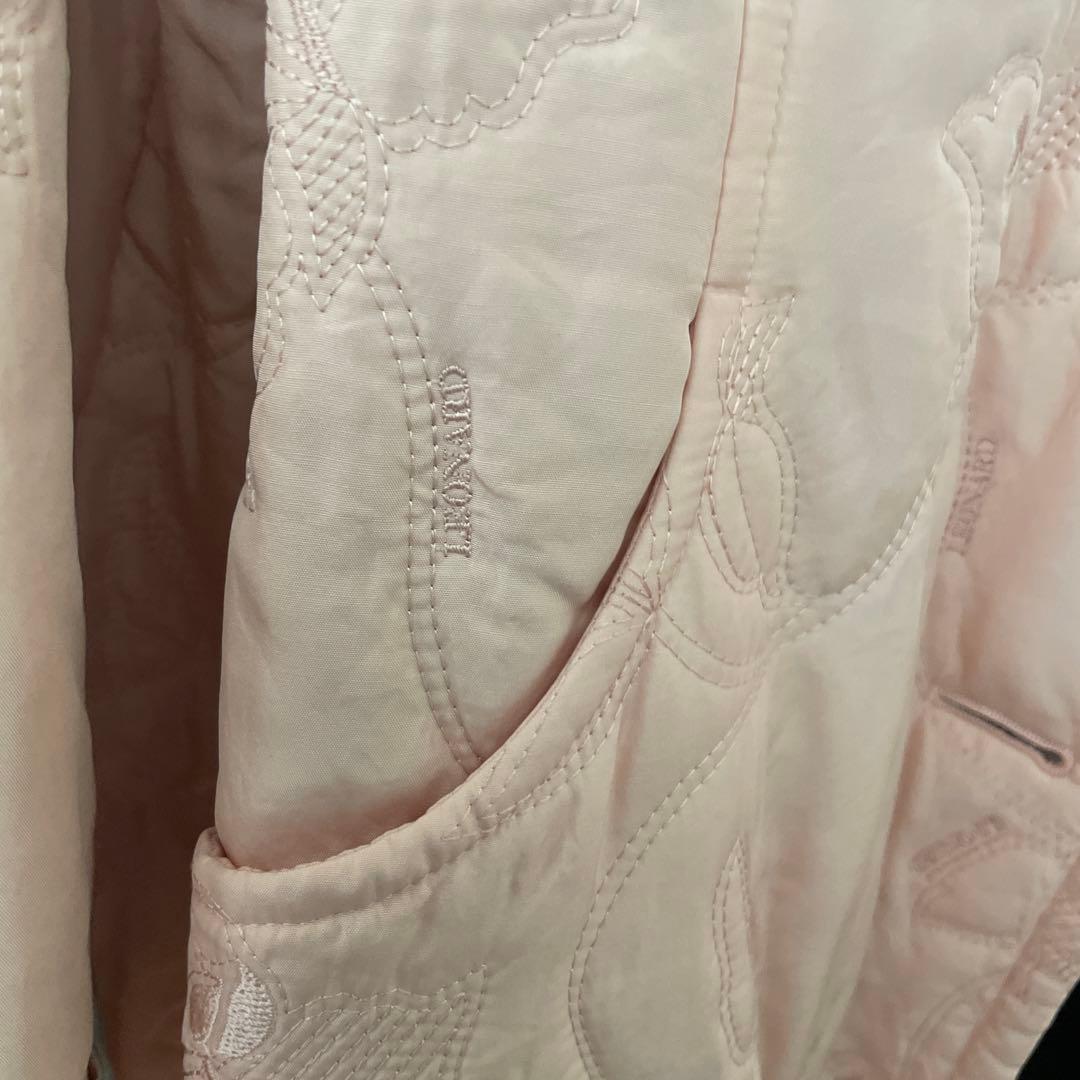 最終値下げ！LEONARD シルクピンク キルティング ロングコート9号！