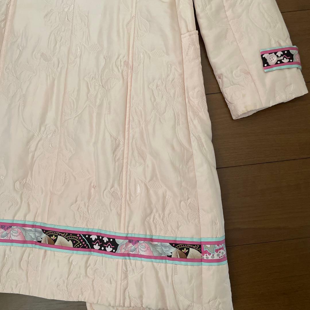 最終値下げ！LEONARD シルクピンク キルティング ロングコート9号！