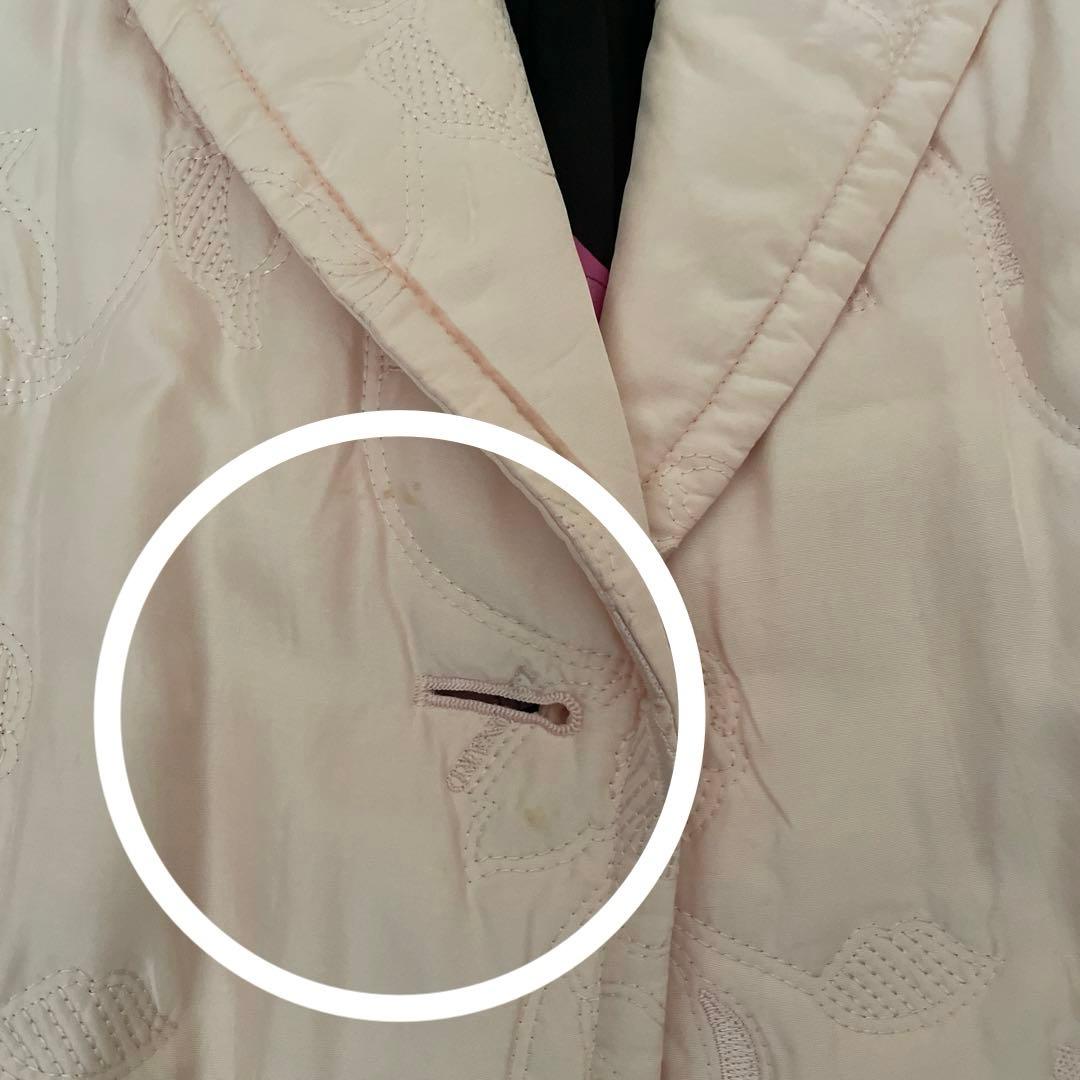 最終値下げ！LEONARD シルクピンク キルティング ロングコート9号！