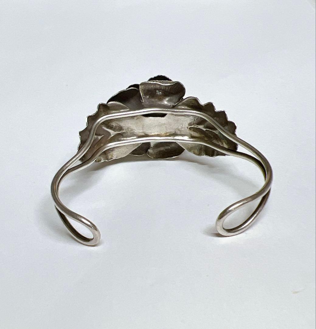 カレンシルバー バラモチーフ カフバングル