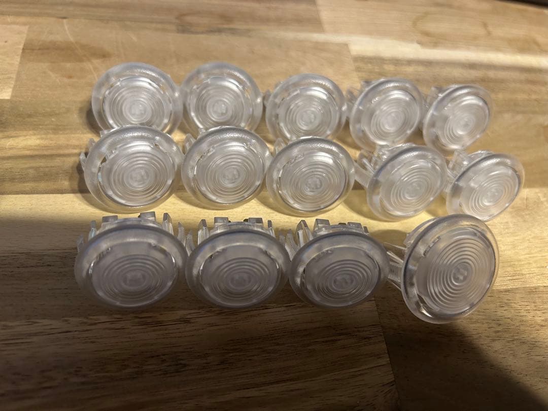 (絶版品)パンクワークショップ24mm13個30mm1個クリアV1ボタン