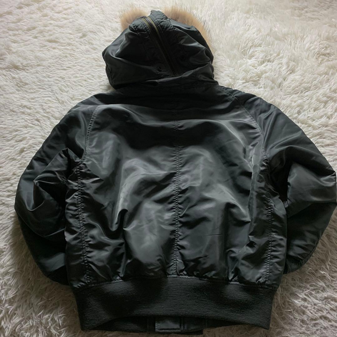 美品■アヴィレックス フライトジャケット N-2B カーキ　ミリタリー　XXL