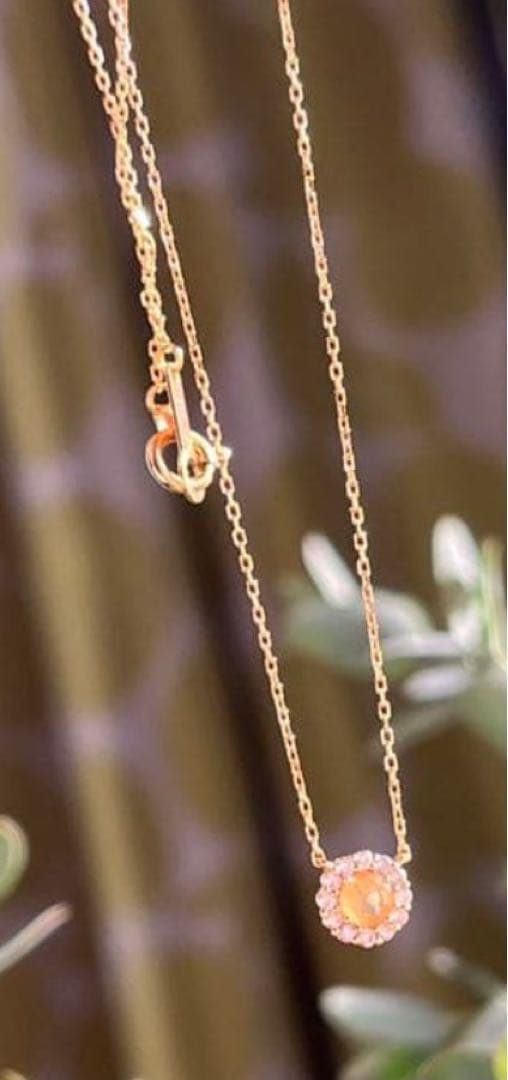 4℃☆オパール☆ダイヤモンド☆ネックレス☆Ｋ18