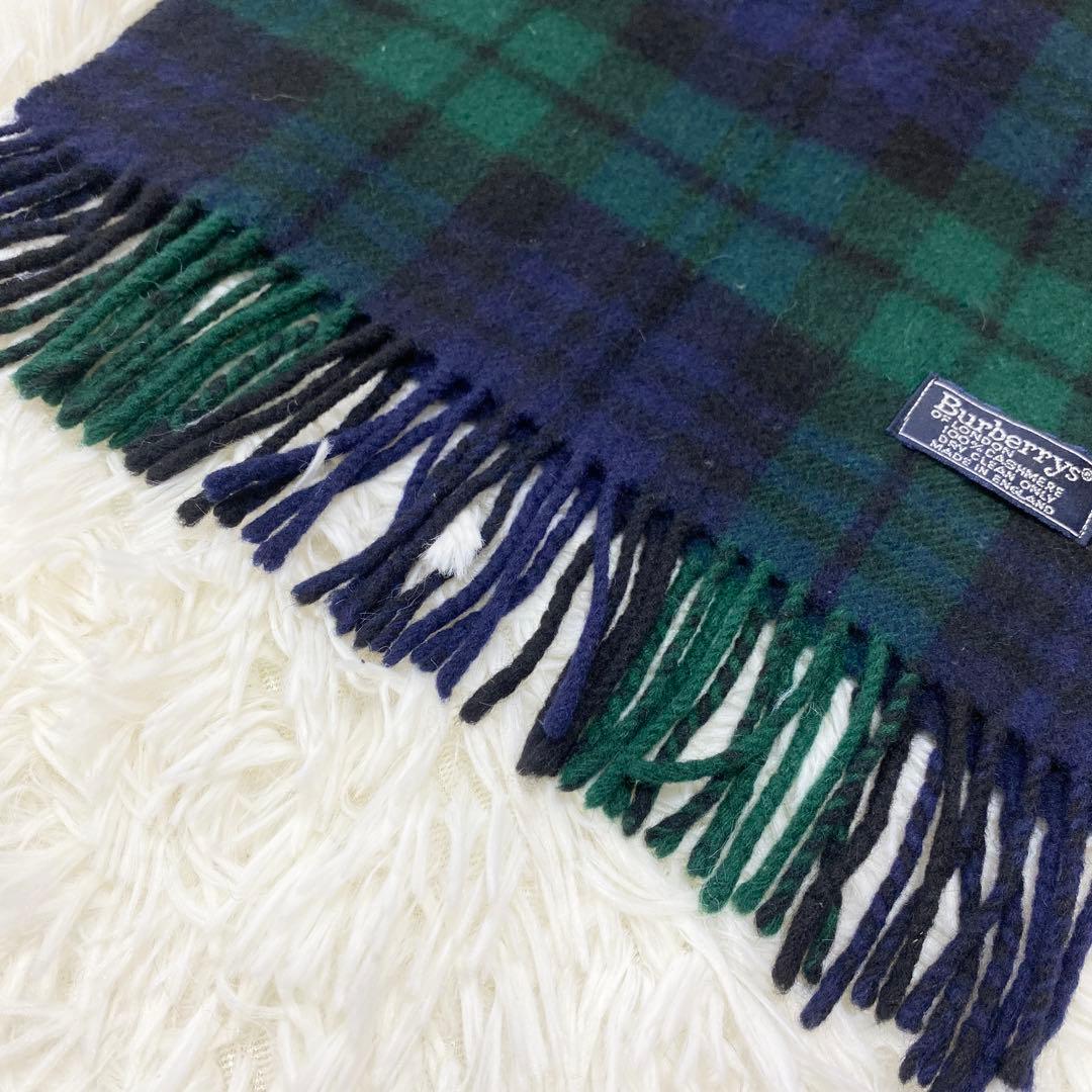 【極美品】バーバリー 100%カシミヤ マフラー ストール ノバチェック