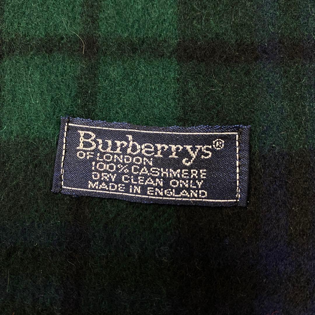 【極美品】バーバリー 100%カシミヤ マフラー ストール ノバチェック