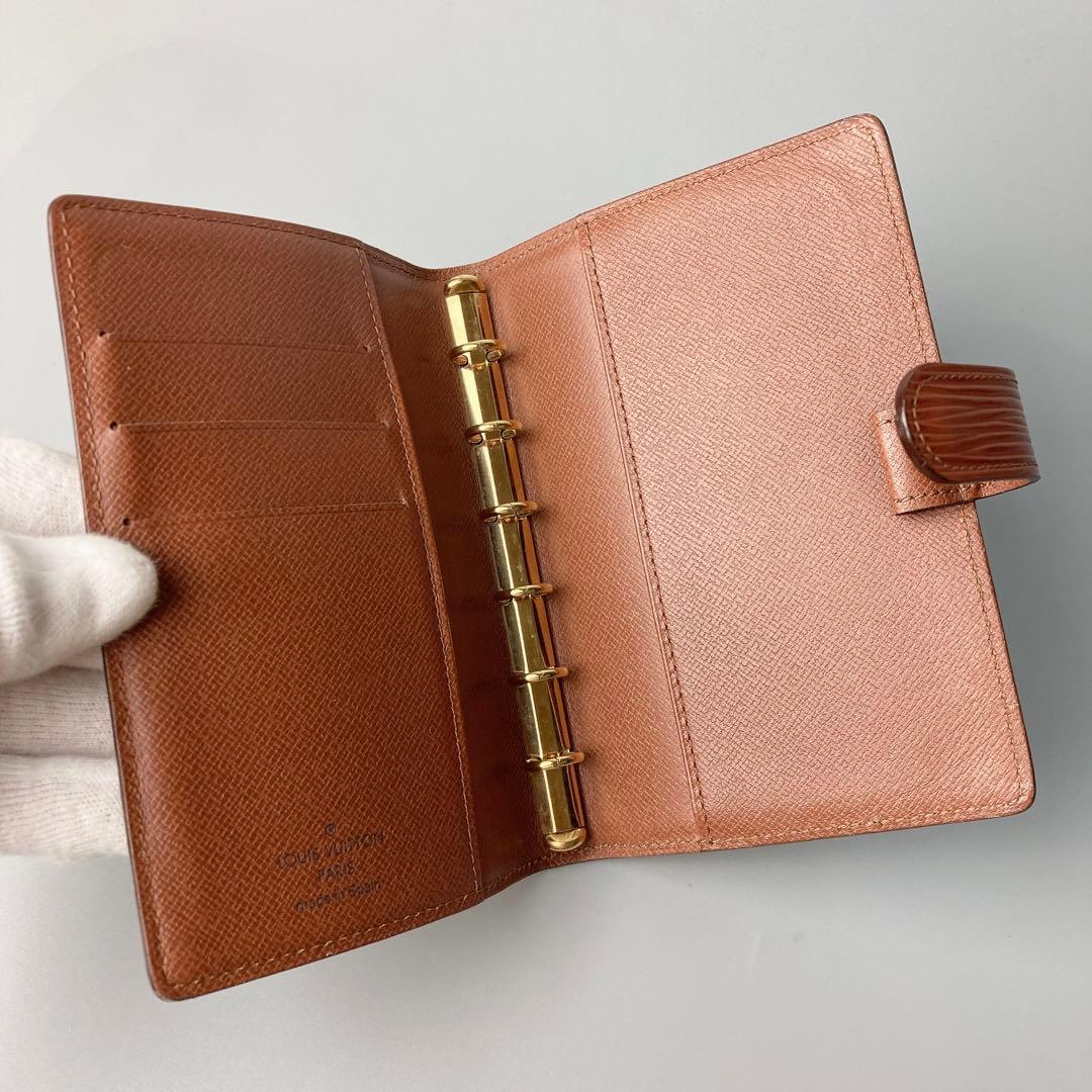 美品 ルイヴィトン エピ アジェンダ 手帳ケース 6穴