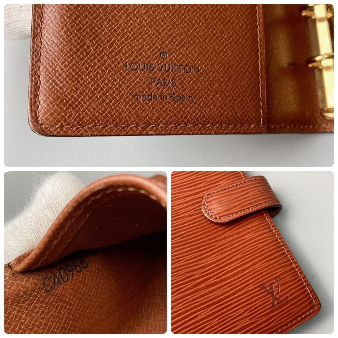 美品 ルイヴィトン エピ アジェンダ 手帳ケース 6穴