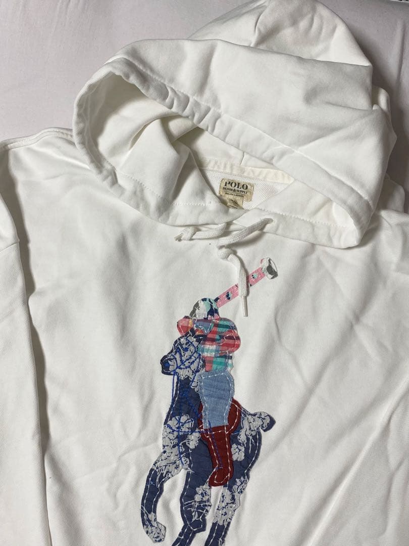 POLO Ralph Laurenホワイト パッチワーク　パーカー