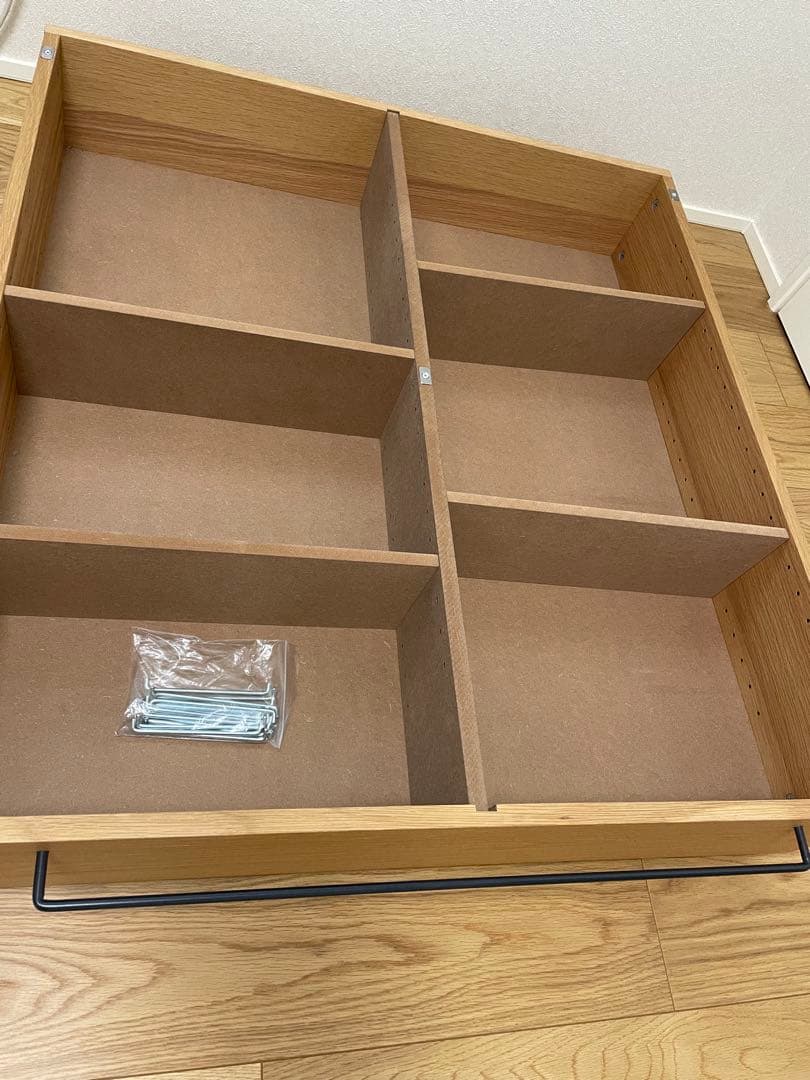 無印　ベッド下収納　オーク材　引き出し