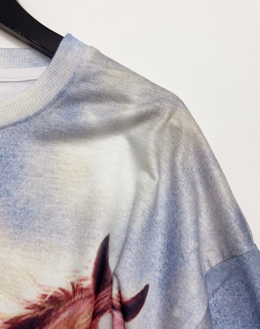 Open YY オープンワイワイ 赤い月詠イクト ロングスリーブ Tシャツ