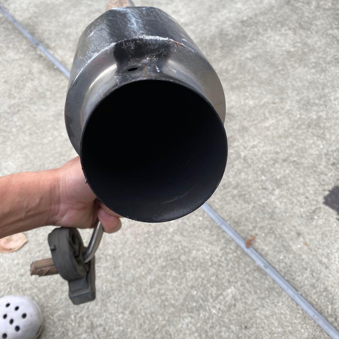 ワゴンRmh21s用砲弾型マフラー差し込みタイプ