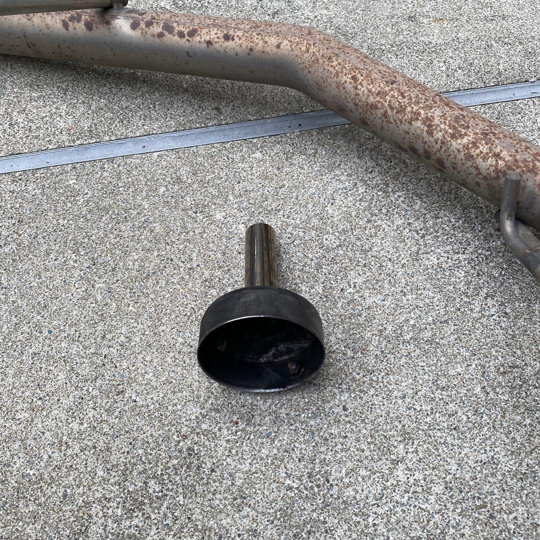 ワゴンRmh21s用砲弾型マフラー差し込みタイプ