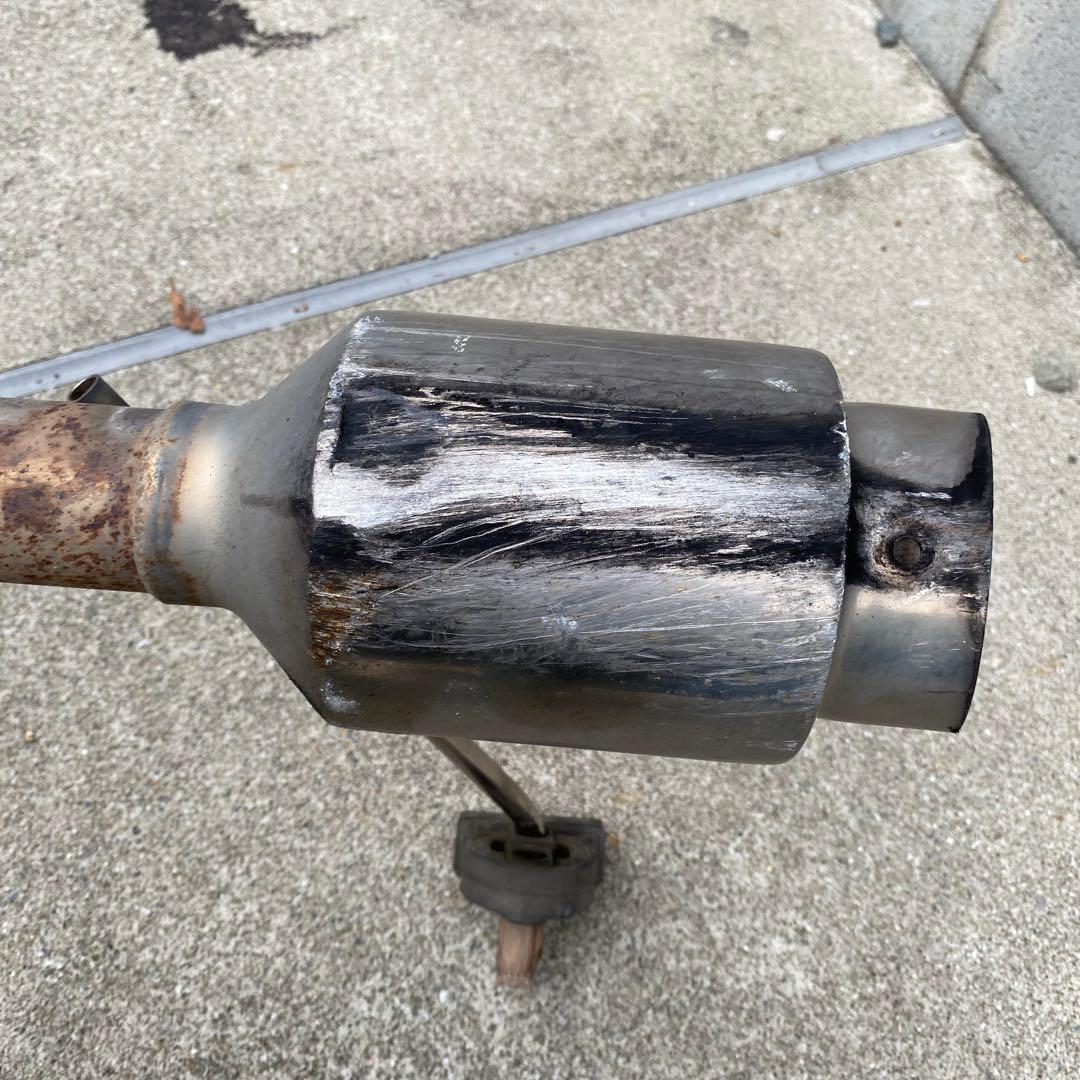 ワゴンRmh21s用砲弾型マフラー差し込みタイプ