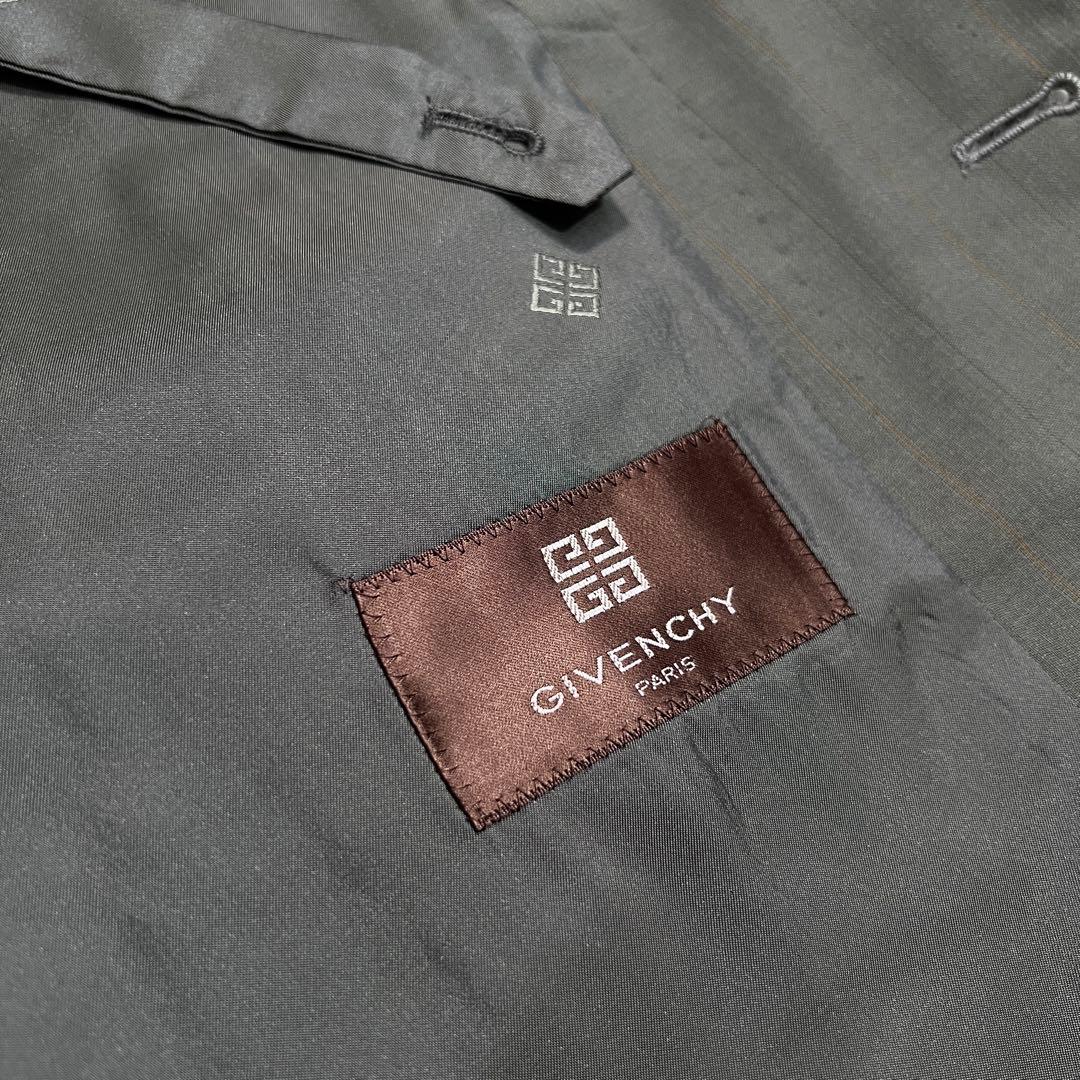 【極美品】90sヴィンテージ ジバンシィ ダブルスーツセットアップ グレー A6