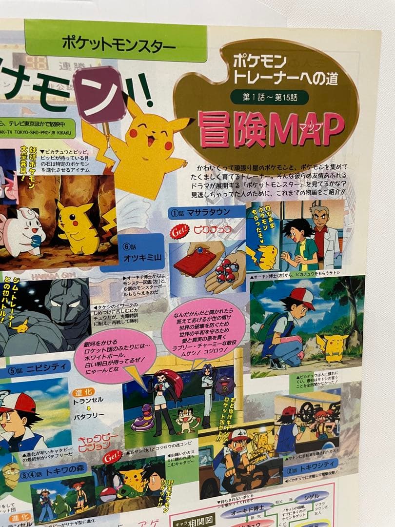 アニメディア　ポリゴンショック　切抜き　記事　サトシ　カスミ　1997年　当時