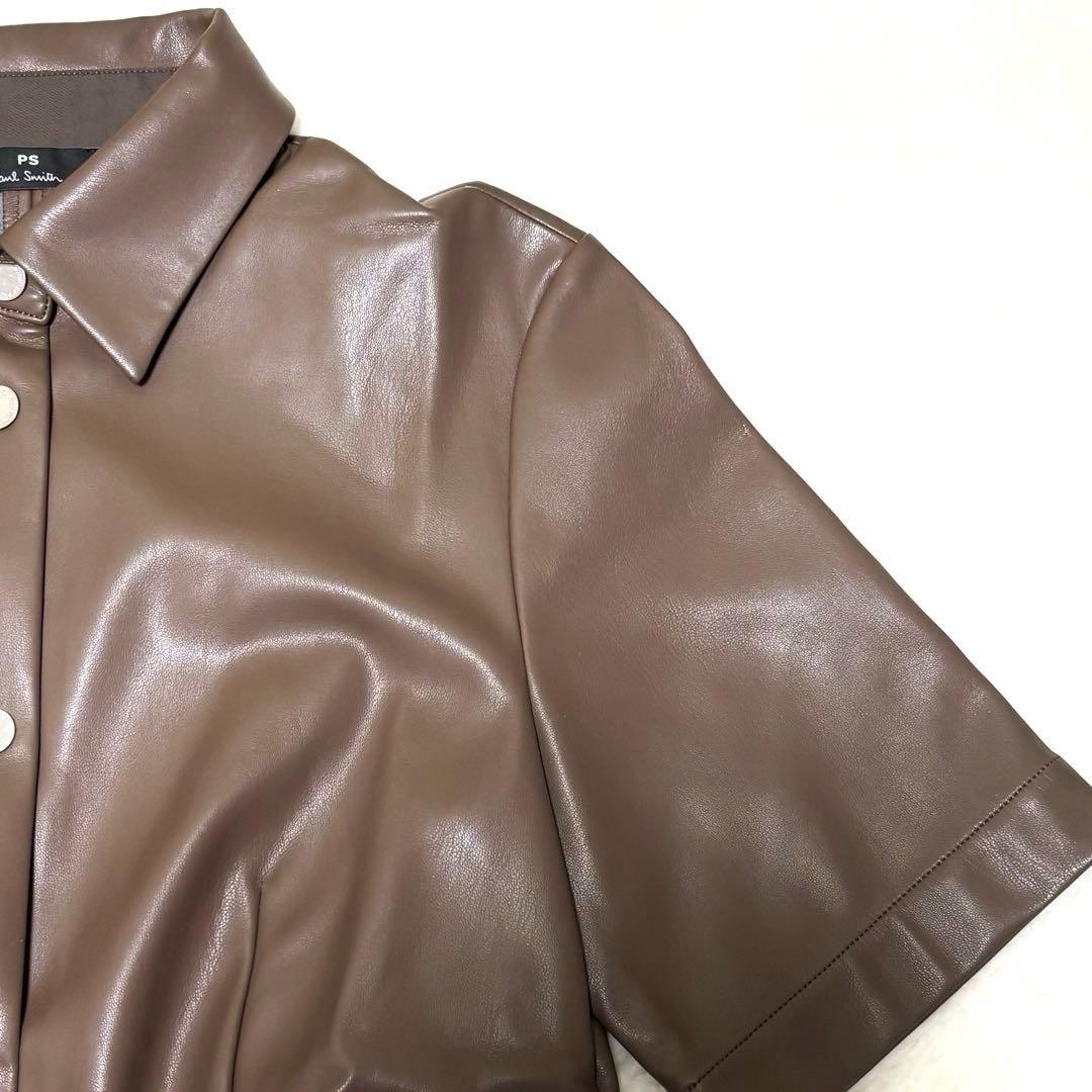 美品 ✨ポールスミス PS PaulSmith レザー シャツワンピース ロング