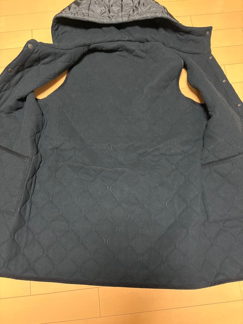 ARMEN キルティングロングベスト