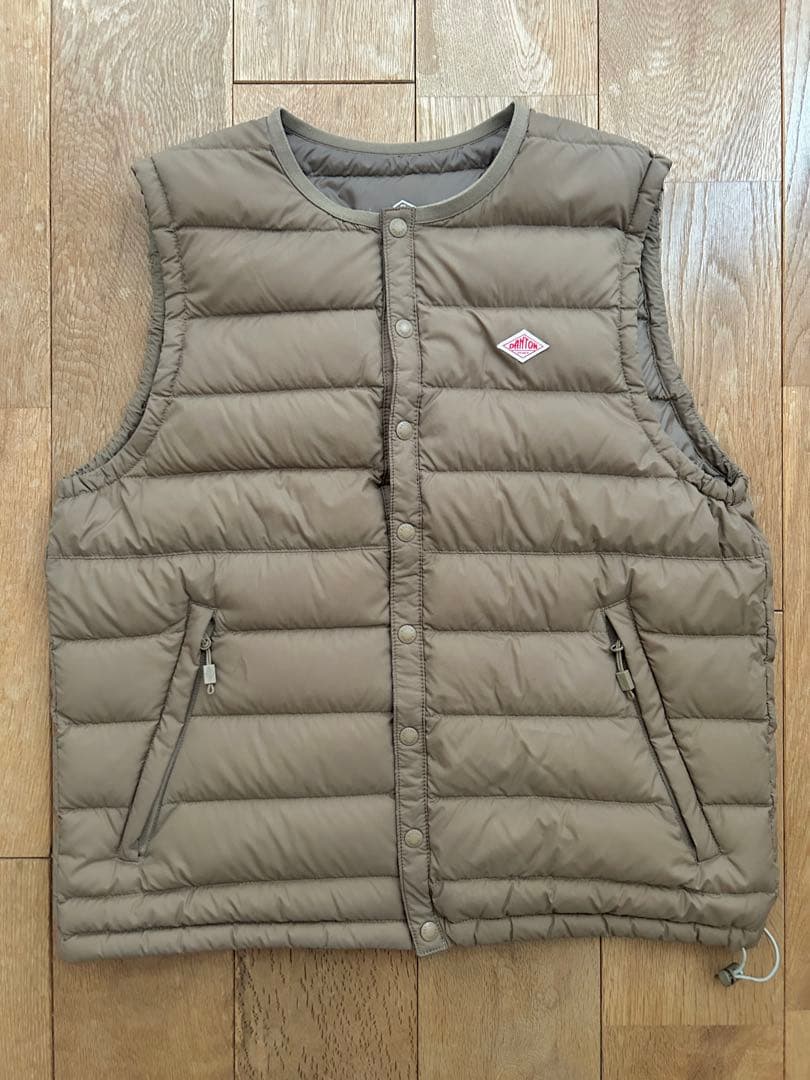 ダントン キルティングダウンベスト XSサイズ /収納袋付き