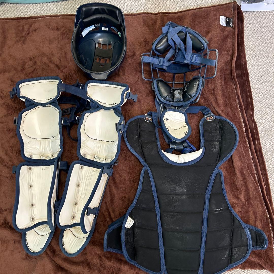 ZETTソフトボールキャッチャー 防具プロテクター一式、サイズ