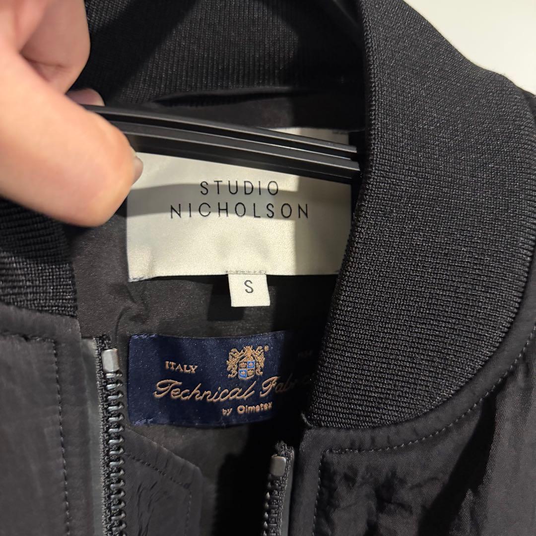 スタジオニコルソン ボンバージャケット S Black snm-1107