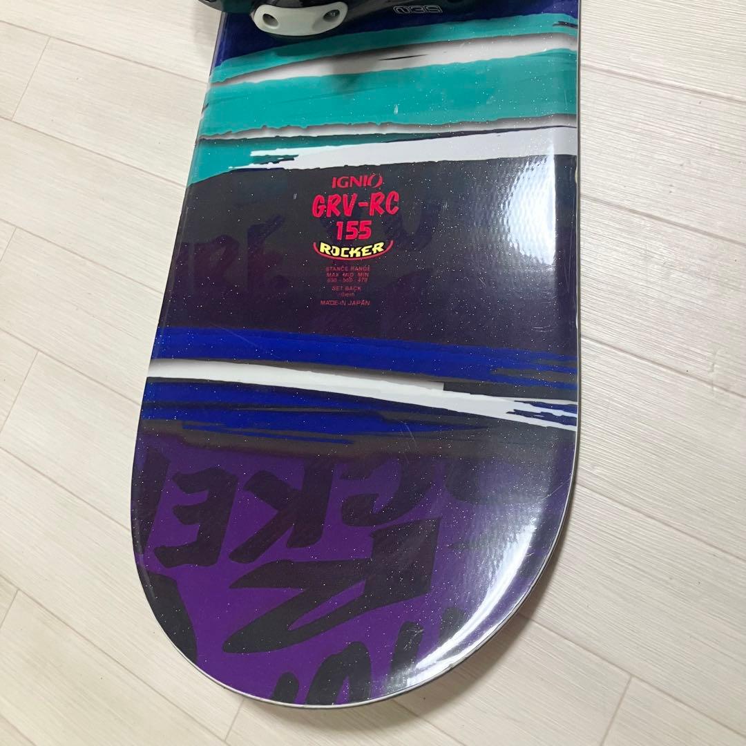 バック付/IGNIO GRV-RCイグニオ ロッカースノーボードセット155cm