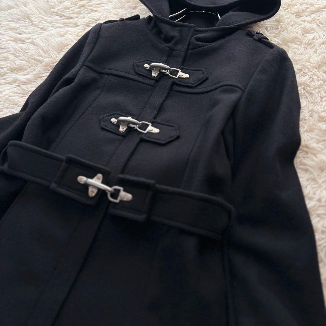 【希少✨】Lois CRAYON ロイスクレヨン カシミヤ混ダッフルコート黒 M