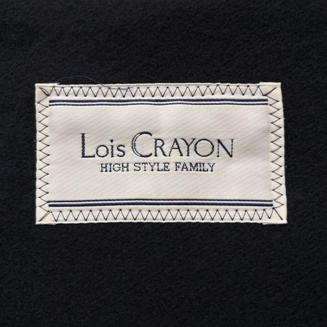 【希少✨】Lois CRAYON ロイスクレヨン カシミヤ混ダッフルコート黒 M