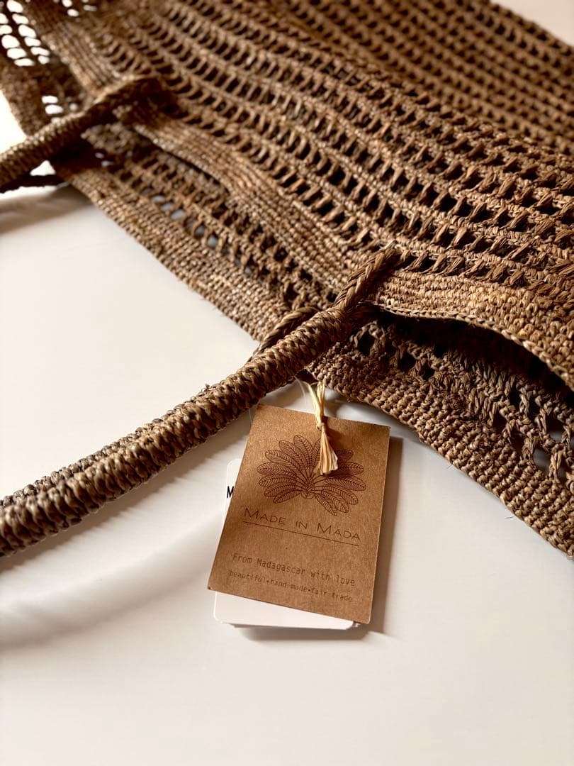 MADE IN MADA【新品】HIT BAGラフィアバッグ