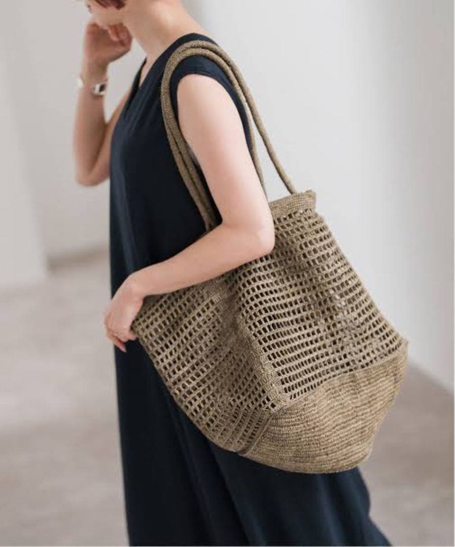MADE IN MADA【新品】HIT BAGラフィアバッグ