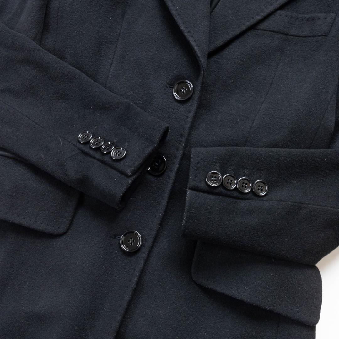 【DOLCE&GABBANA】チェスターコート　カシミヤ混　ブラック