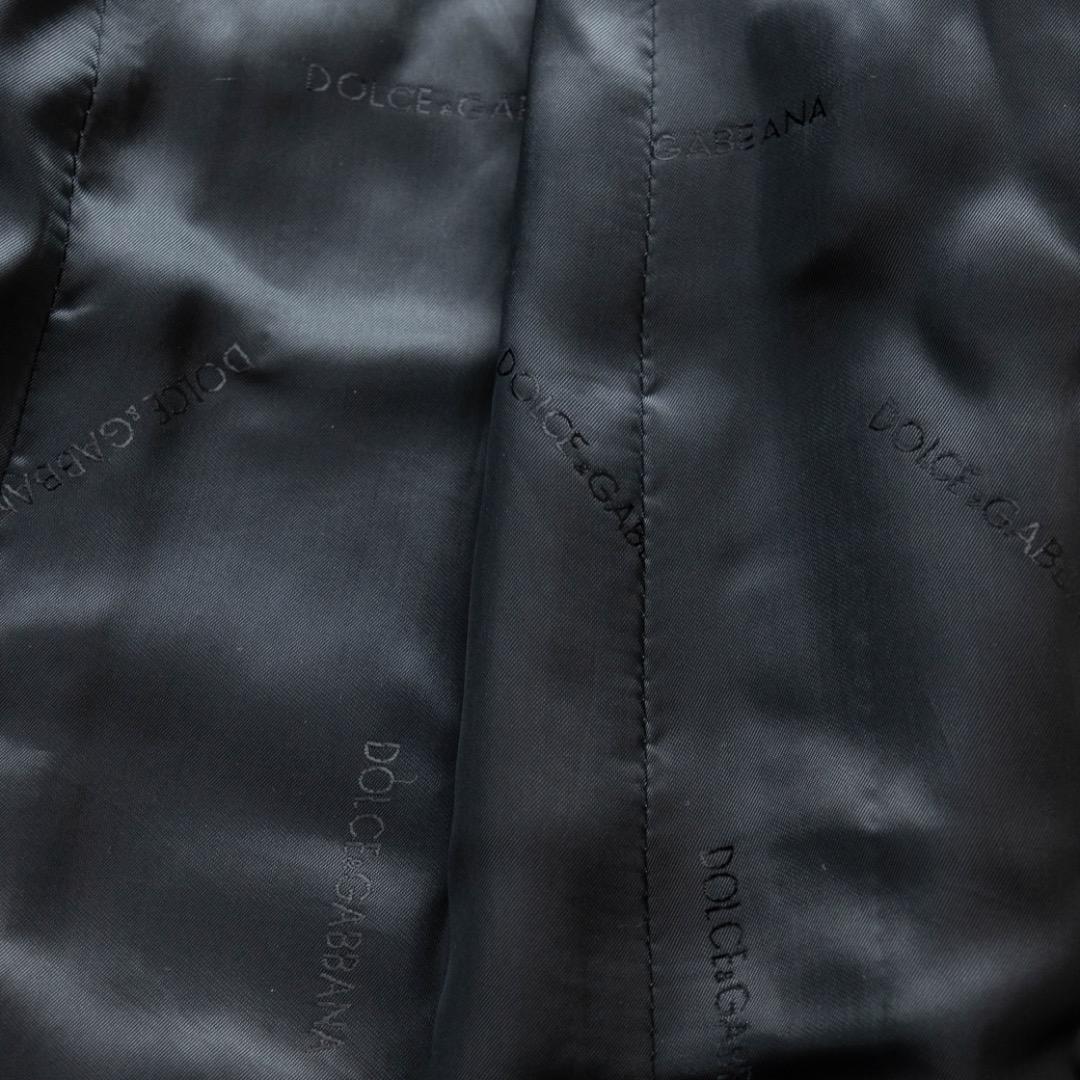 【DOLCE&GABBANA】チェスターコート　カシミヤ混　ブラック