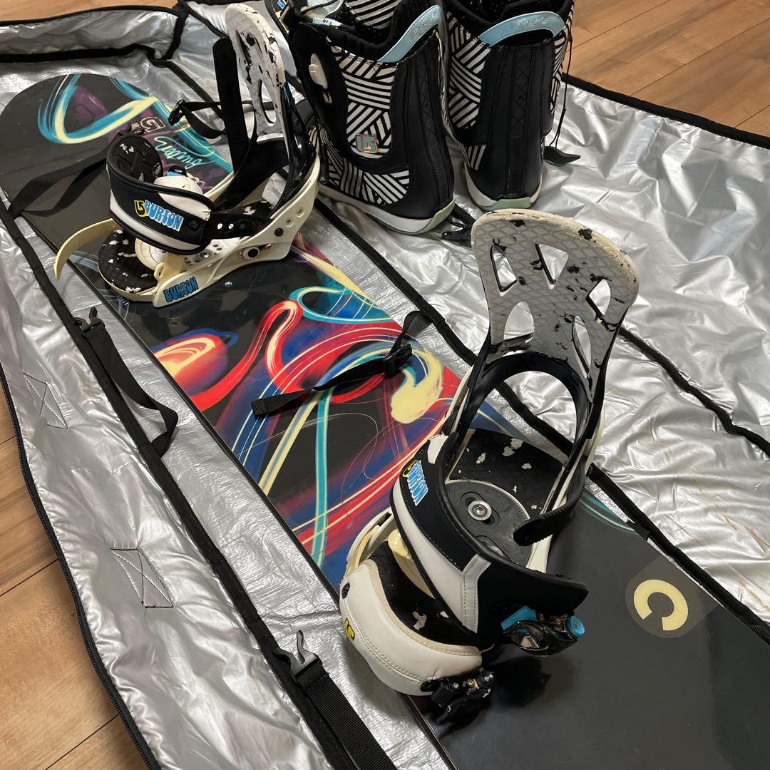 バートン custom スノーボード　130〜140cm 子供用　4点