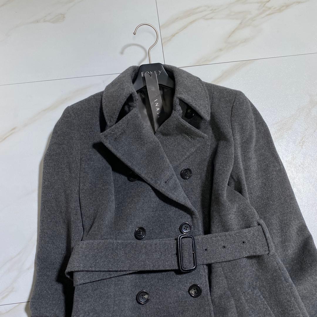 新品タグ付♡アナイ アンゴラウール ダブルフェイストレンチコート ベルデッド