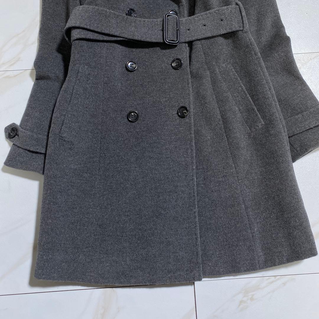 新品タグ付♡アナイ アンゴラウール ダブルフェイストレンチコート ベルデッド