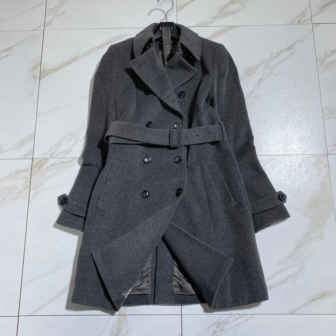 新品タグ付♡アナイ アンゴラウール ダブルフェイストレンチコート ベルデッド