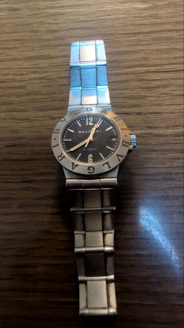 こ*め様 ブルガリ アナログ腕時計 シルバー/ブラック