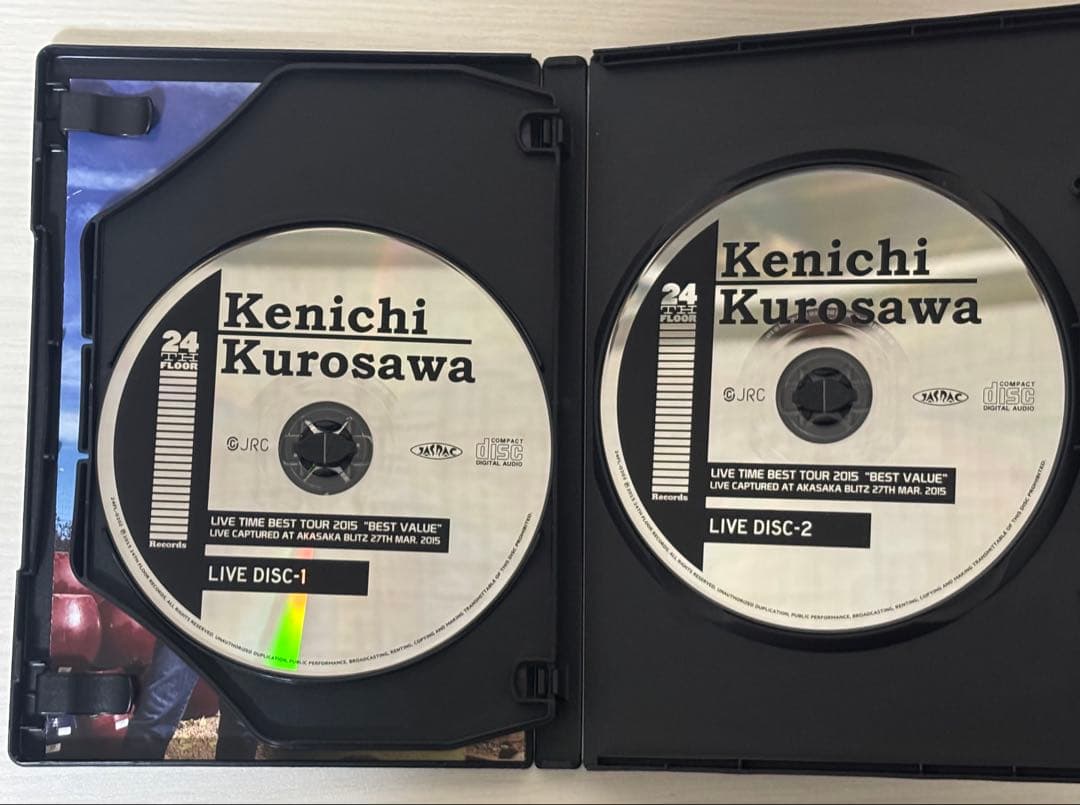 黒沢健一 TIME BEST TOUR 2015 BEST VALUE DVD