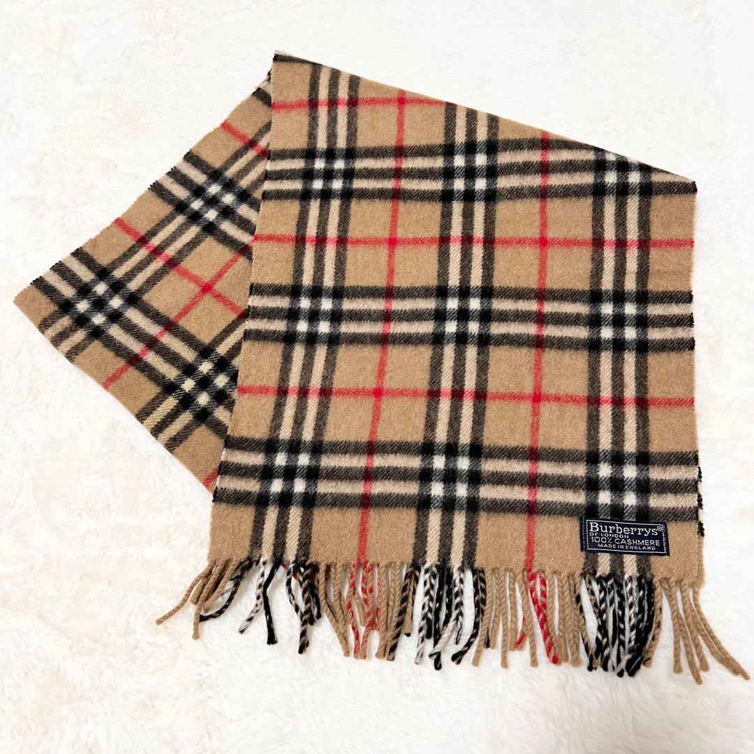 BURBERRY バーバリー ロンドン✨️英国製　カシミヤ　ノバチェック　マフラー