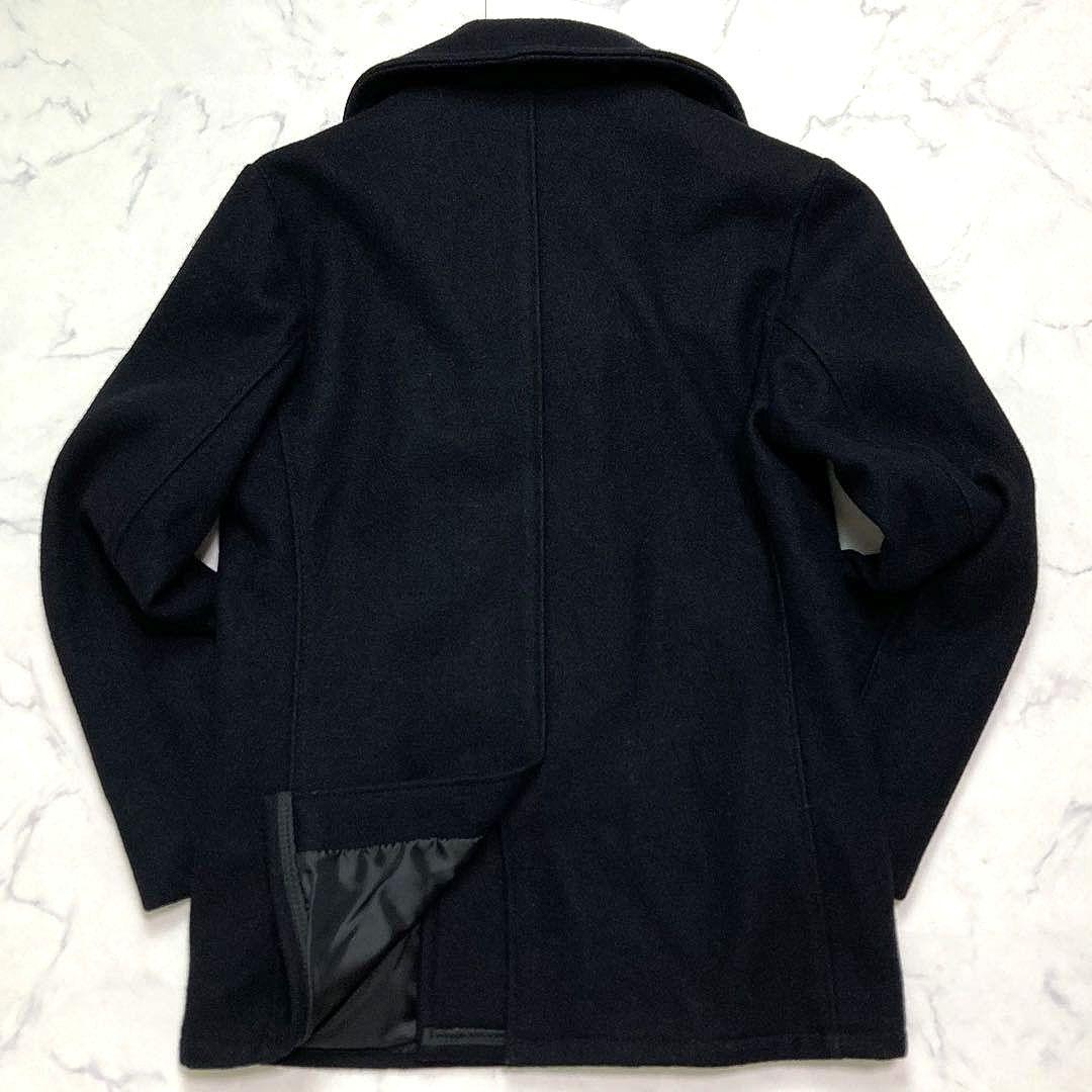 Schott メルトンウール ピーコート 740N 753US メンズ ブラック