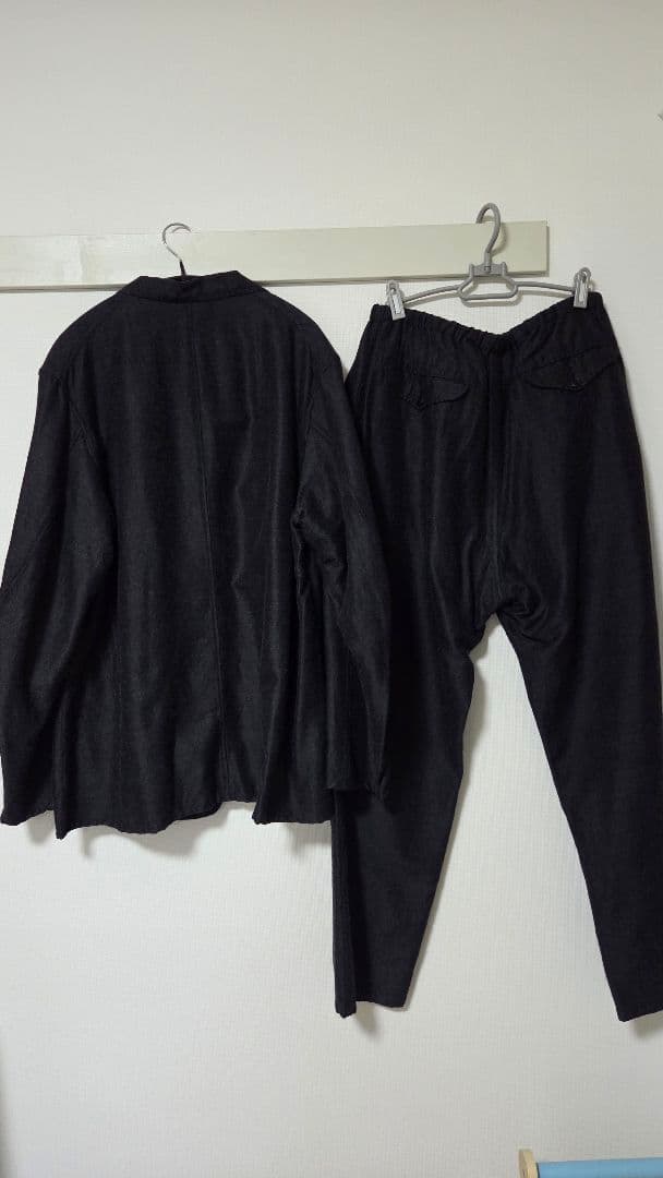 COMOLI 21AW ウールシルク セットアップ チャコール size2