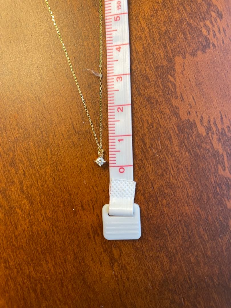 【最終お値下げ】ete 18k 一粒ダイヤネックレス