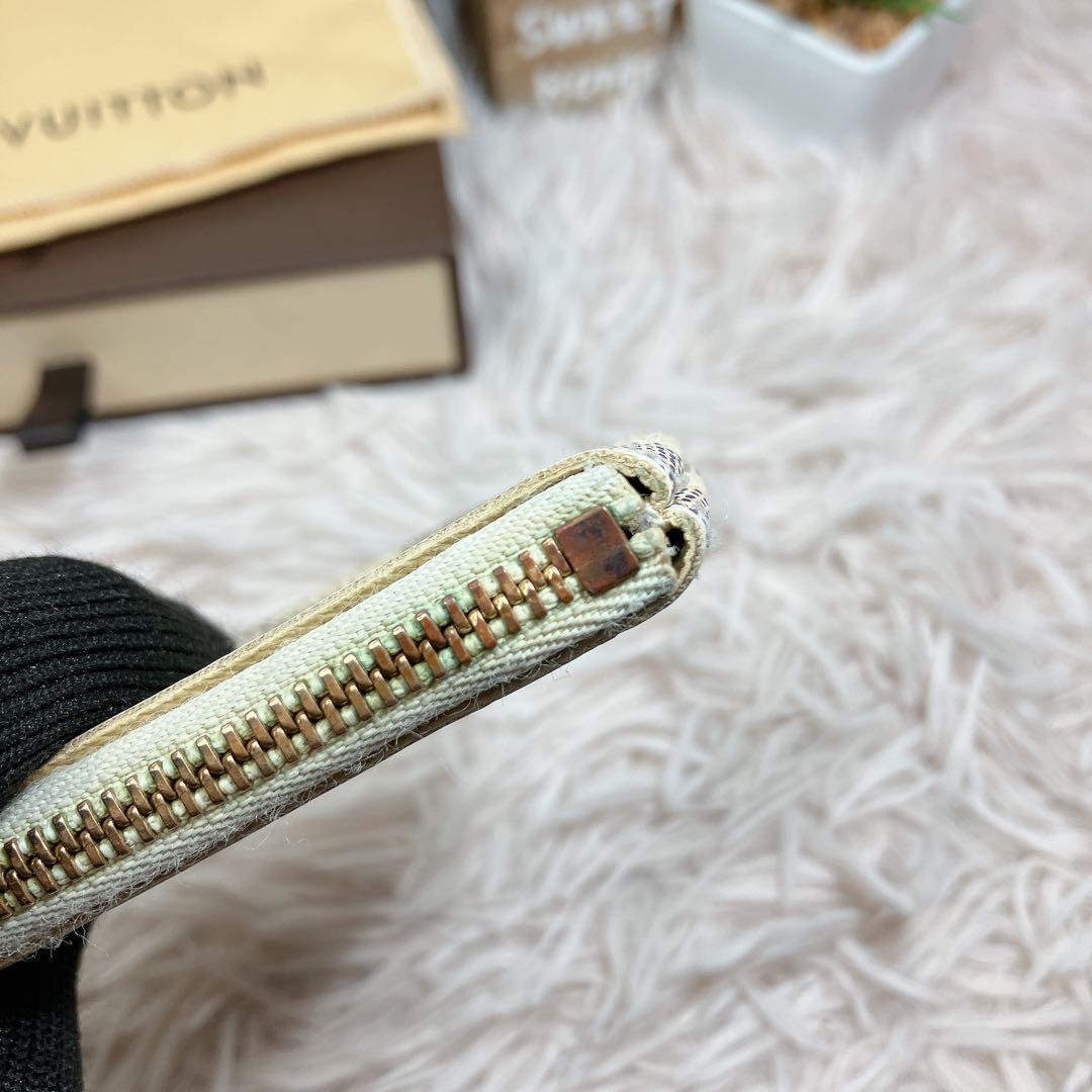 ！美品！ ルイヴィトン ダミエ アズール ポシェットクレ ケース 小銭入れ