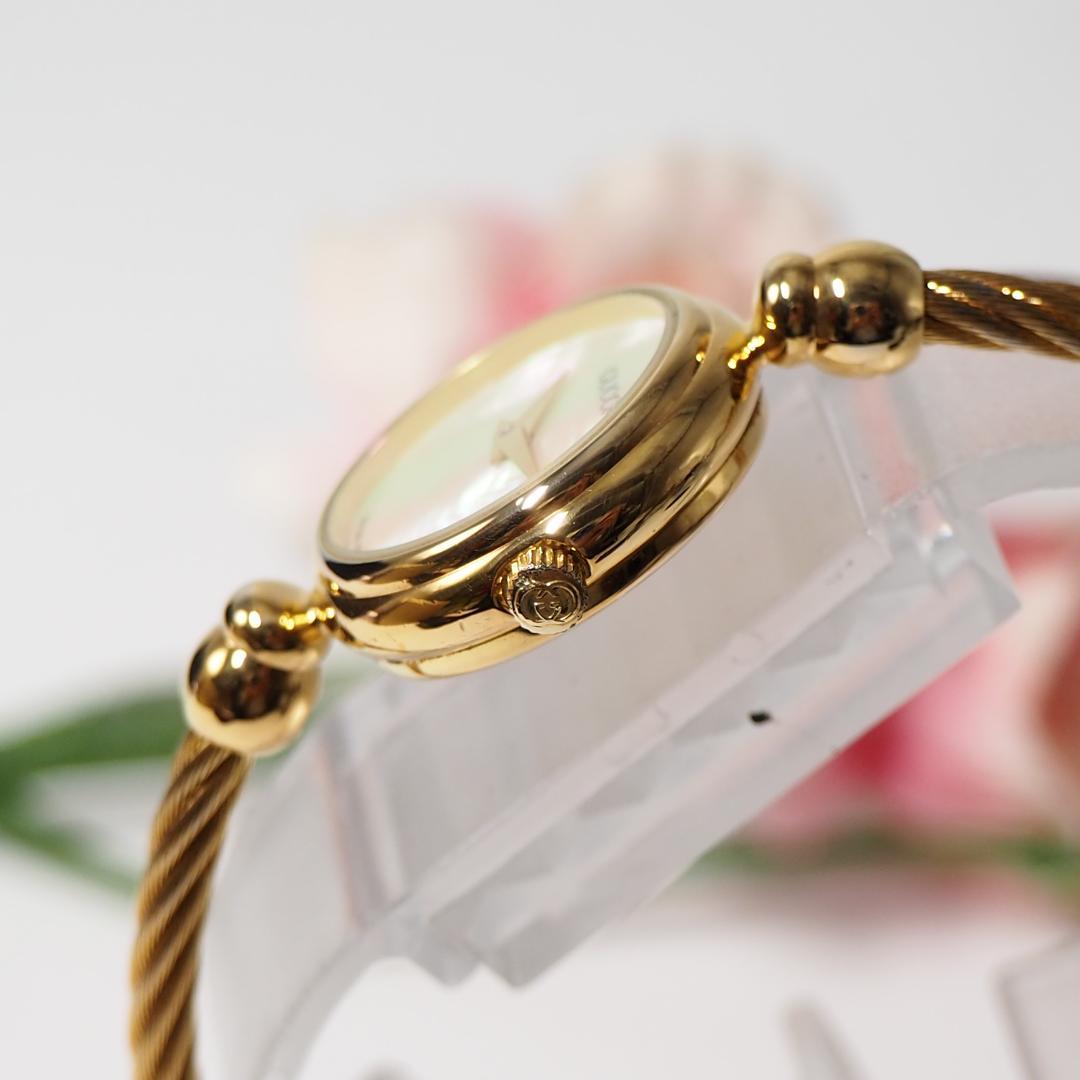 美品 グッチ GUCCI バングルウォッチ 2700L シェル 腕時計 H401