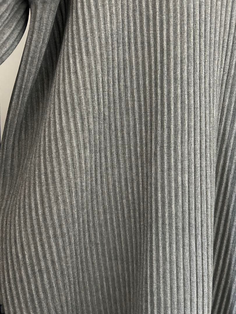 kotohayokozawaプリーツジップアップドレス グレー